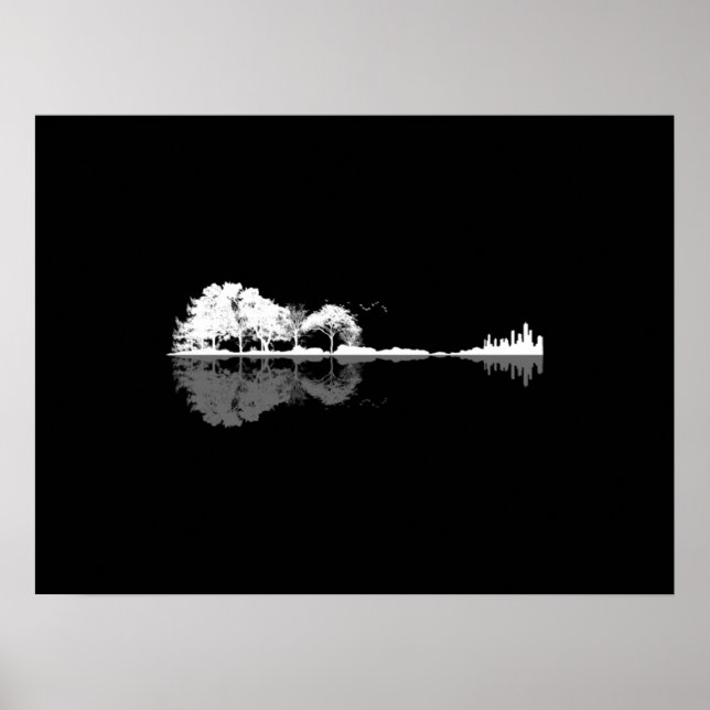 Affiche Guitare naturelle (Devant)