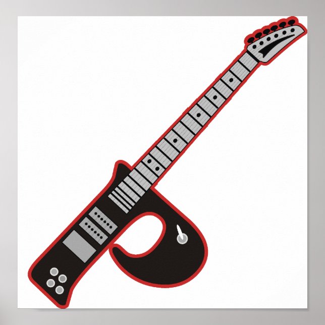 Affiche Guitare P (Devant)