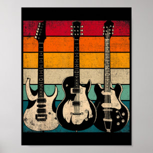 Affiche Guitare rétro