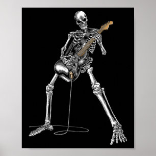Affiche Guitare Rock Band Et Roll Pour Homme Band Tee
