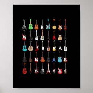 Affiche Guitarist Guitar Musical Instrument Rock and Roll