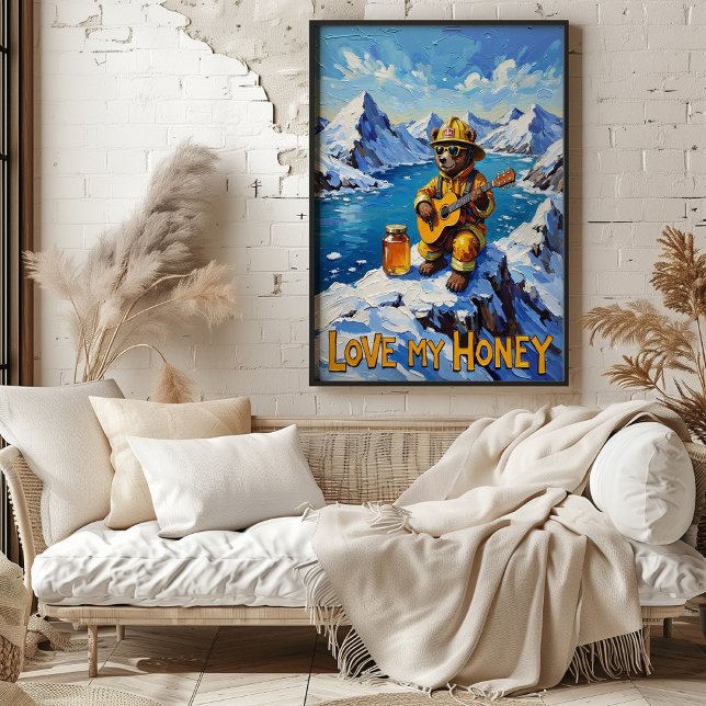 Affiche Guitariste des glaciers : L'odeur acoustique de l' (Créateur téléchargé)