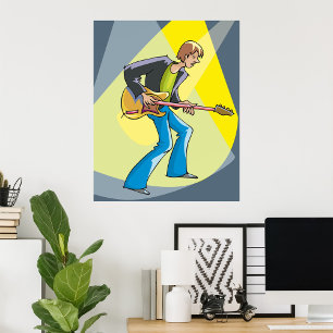 Affiche Guitariste électrique