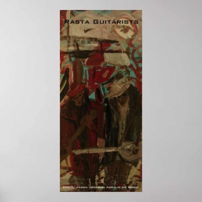 Affiche Guitaristes rasta (Devant)