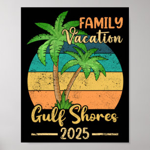 Affiche Gulf Shores Beach Alabama Famille Vacances 2025 So