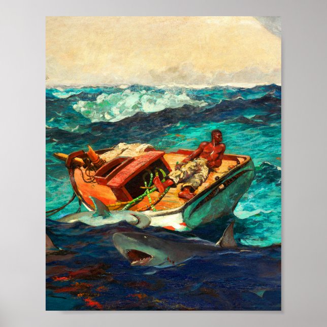 Affiche Gulf Stream par Winslow Homer (Devant)
