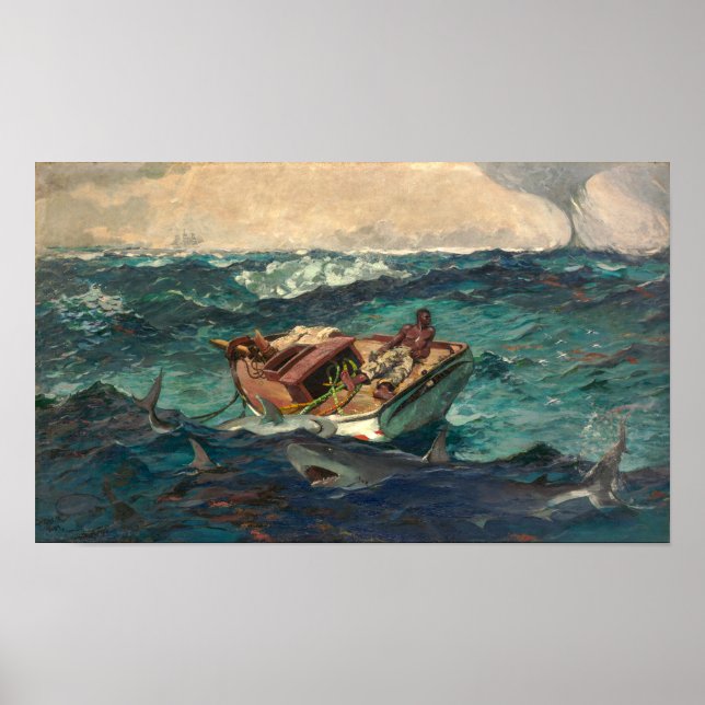 Affiche Gulf Stream | Winslow Homer | (Devant)