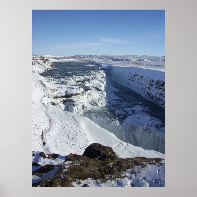 Affiche Gulfoss Falls Islande (Devant)