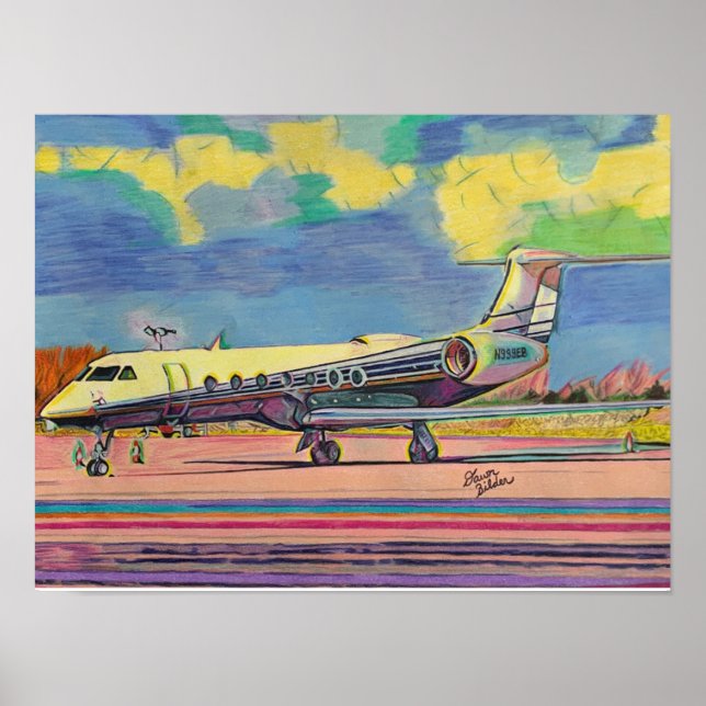 Affiche Gulfstream 550 Imprimer (Devant)