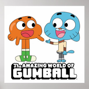 Affiche Gumball et Darwin