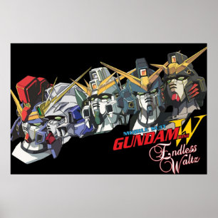 Affiche Gundam Wing Endless Waltz All five