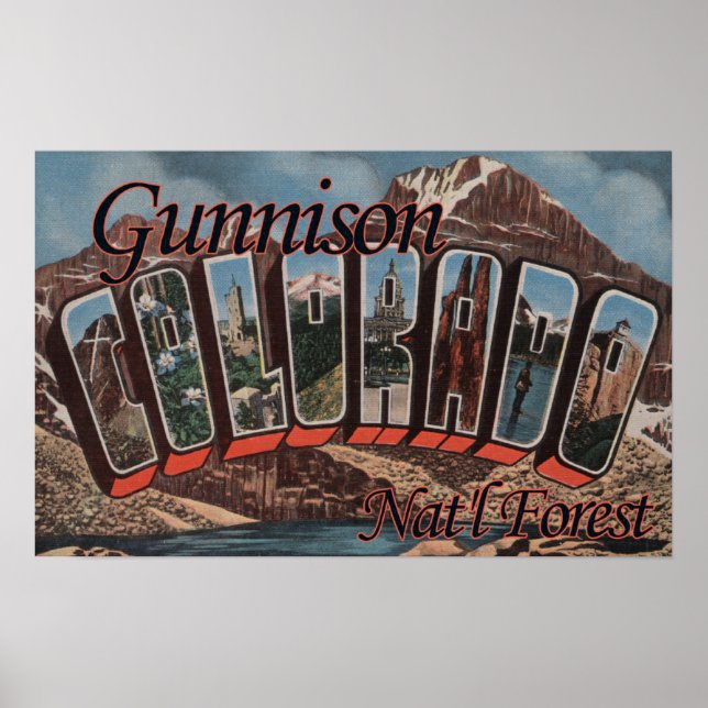 Affiche Gunnison Nat'l Forest, Colorado (Devant)