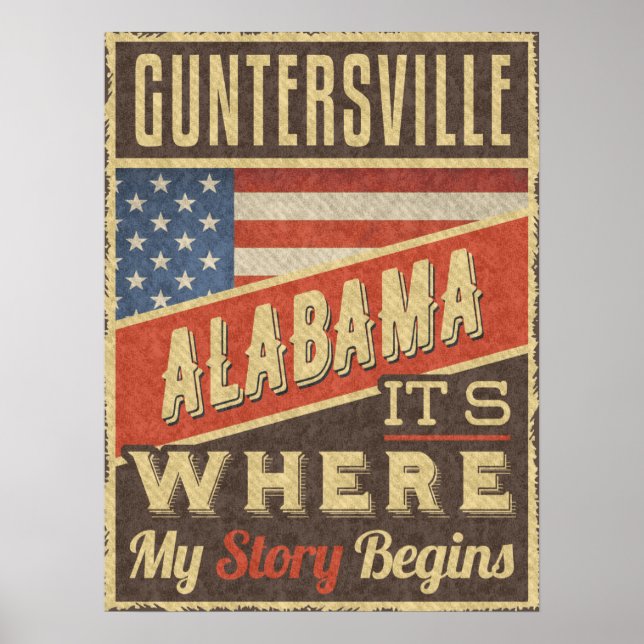 Affiche Guntersville Alabama (Devant)