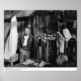 Affiche Gurdon Woods, artiste en résidence, dans son studi