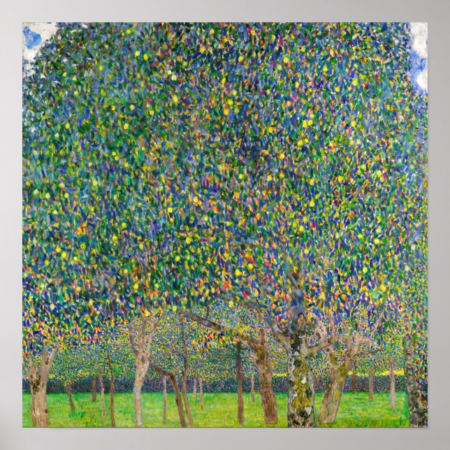 Affiche Gustav Klimt - Arbre à poires (Devant)
