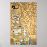 Affiche Gustav Klimt - Attente, Stoclet Frieze<br><div class="desc">L'Arbre de Vie,  Frise Stoclet,  Attente - Gustav Klimt,  Carton,  1909</div>