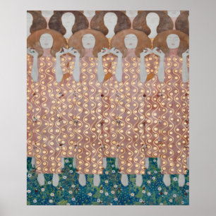 Affiche Gustav Klimt - Chorus of Paradise Détail