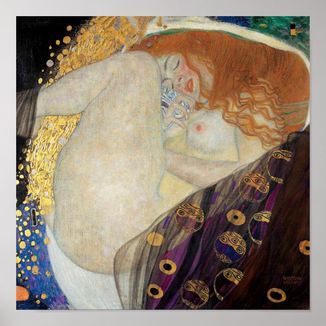 Affiche Gustav Klimt - Danae (Devant)