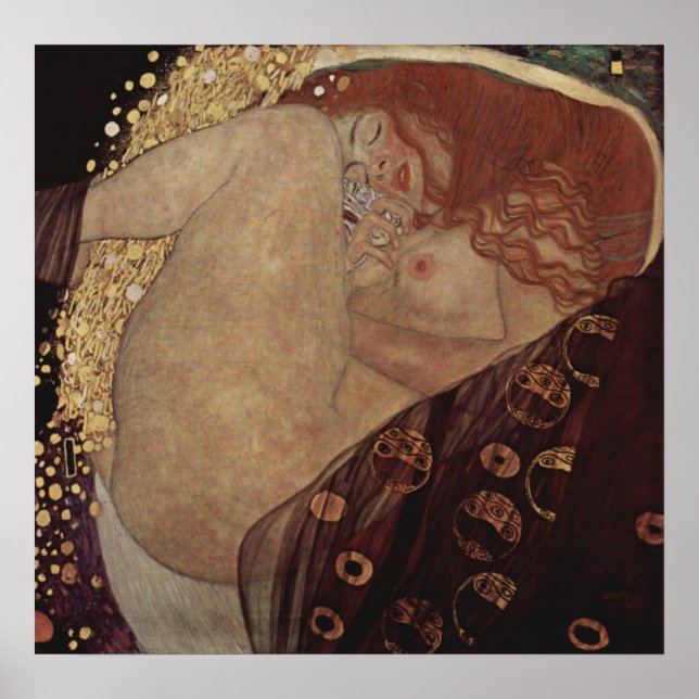 Affiche Gustav Klimt ~ Danae (Devant)