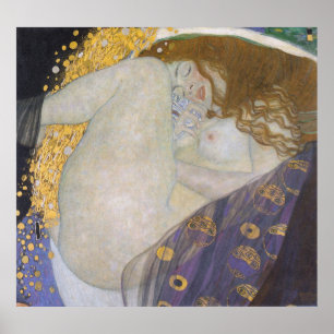 Affiche Gustav Klimt - Danae