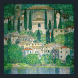 Affiche Gustav Klimt - Église à Cassone<br><div class="desc">Église à Cassone / Paysage avec Cyprès - Gustav Klimt,  Huile sur toile,  1913</div>