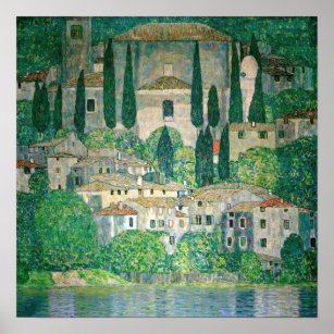Affiche Gustav Klimt - Église à Cassone