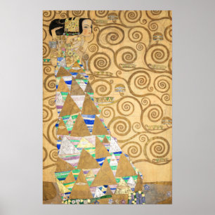 Affiche Gustav Klimt - Expectation, Stoclet Frieze