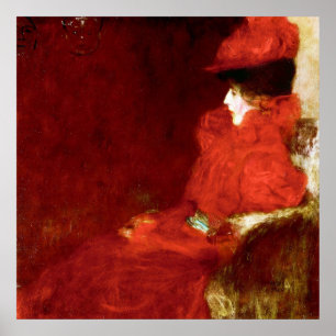 Affiche Gustav Klimt, FEMME DANS UN FAUTEUIL