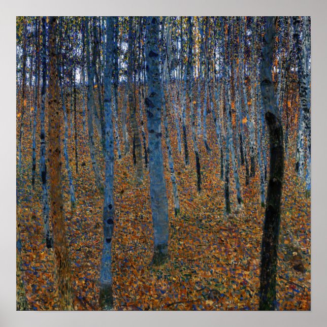 Affiche Gustav Klimt - hêtraie I (Devant)