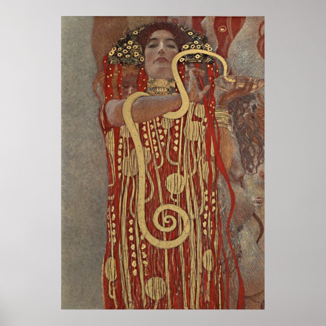 Affiche Gustav Klimt - Hygieia (Devant)