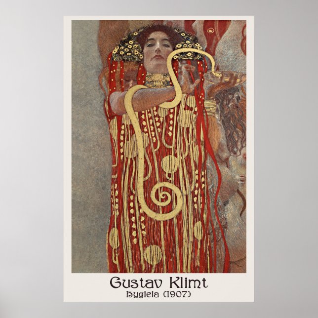 Affiche Gustav Klimt - Hygieia 1907 | Art Nouveau (Devant)