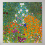 Affiche Gustav Klimt - Jardin des fleurs<br><div class="desc">Jardin aux fleurs - Gustav Klimt en 1905-1907</div>