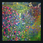 Affiche Gustav Klimt Jardin italien Paysage<br><div class="desc">Poster représentant la peinture à l’huile de Gustav Klimt,  Paysage du jardin italien (1913). Un beau jardin de fleurs colorées : rouge,  blanc,  rose,  violet. Un grand cadeau pour les amateurs d'art Art Nouveau et autrichien.</div>