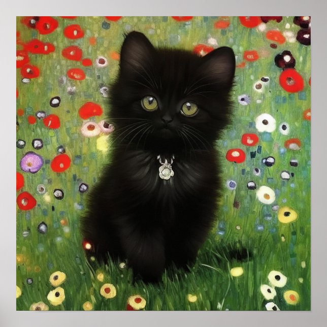 Affiche Gustav Klimt Kitten (Devant)