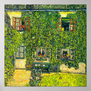 Affiche Gustav Klimt La Maison de Guardaboschi