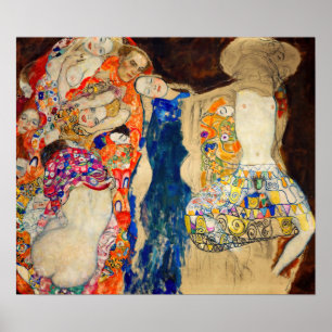 Affiche Gustav Klimt - La mariée (inachevée)