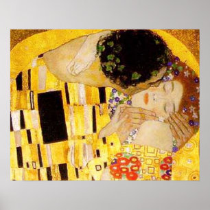 Affiche Gustav Klimt La Peinture Classique Du Kiss
