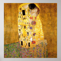 Gustav Klimt L'affiche du Kiss Fine Art