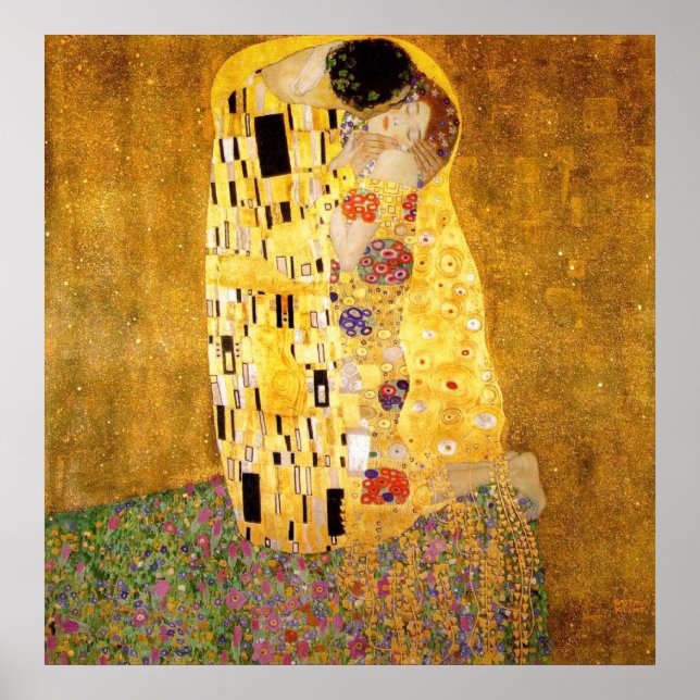 Affiche Gustav Klimt L'affiche du Kiss Fine Art (Devant)