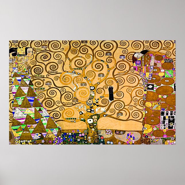 Affiche Gustav Klimt 'L'Arbre De Vie' (Devant)