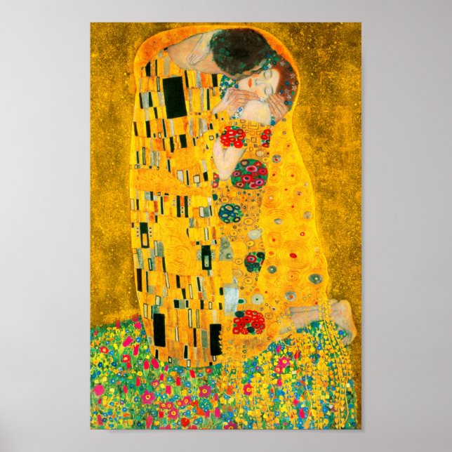 Affiche Gustav Klimt Le Baiser (Devant)
