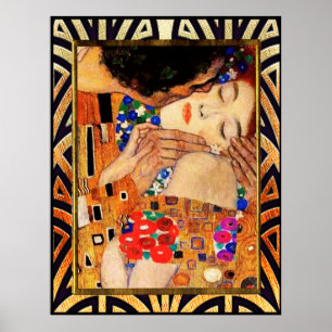 Affiche Gustav Klimt - Le baiser