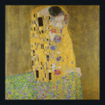 Affiche Gustav Klimt-Le Baiser | Oeuvre Gold Leaf<br><div class="desc">Le "Baiser" de Gustav Klimt est sans aucun doute l'un des tableaux les plus iconiques et vénérés du début du XXe siècle, incarnant le mouvement Art Nouveau avec ses détails complexes et ses accents de feuilles d'or. L'oeuvre représente un couple aimant, un homme et une femme, enfermé dans un baiser...</div>