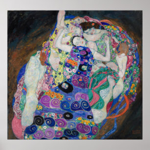 Affiche Gustav Klimt Le Maiden