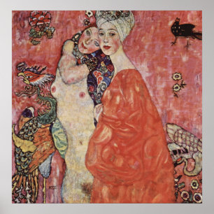 Affiche Gustav Klimt - Les Amis Des Femmes