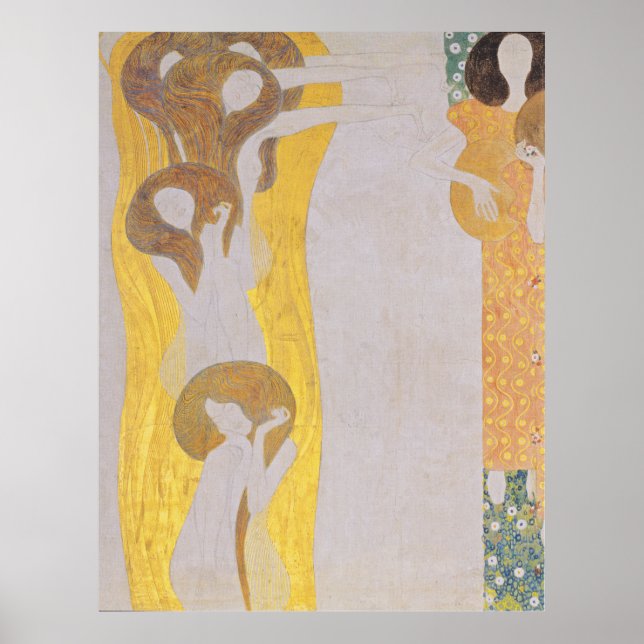 Affiche Gustav Klimt - Les arts (Devant)