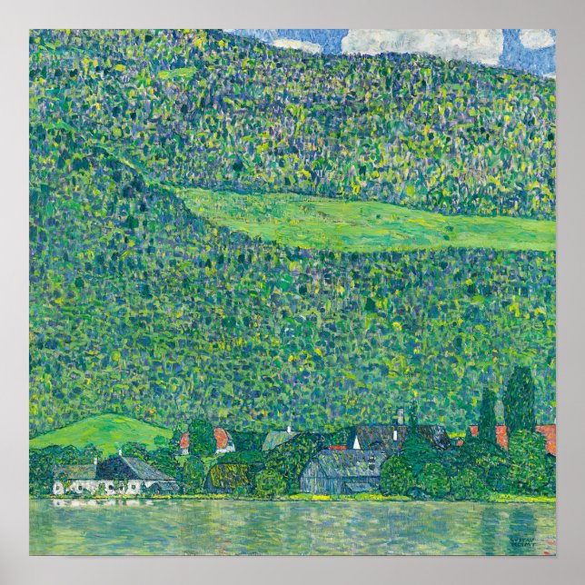 Affiche Gustav Klimt - Litzlberg am Attersee (Devant)