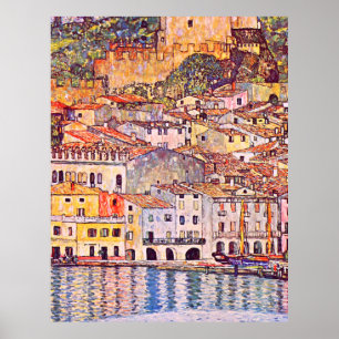 Affiche Gustav Klimt. Malcesine am Gardasee peinture