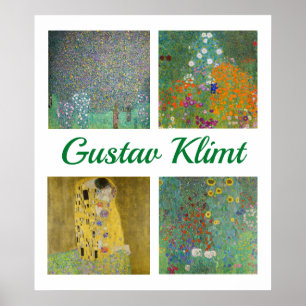 Affiche Gustav Klimt Masterpieces Patchwork