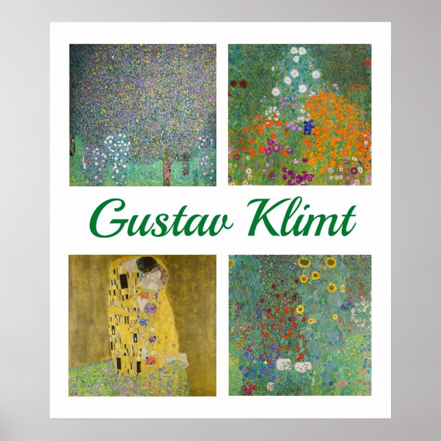 Affiche Gustav Klimt Masterpieces Patchwork (Devant)